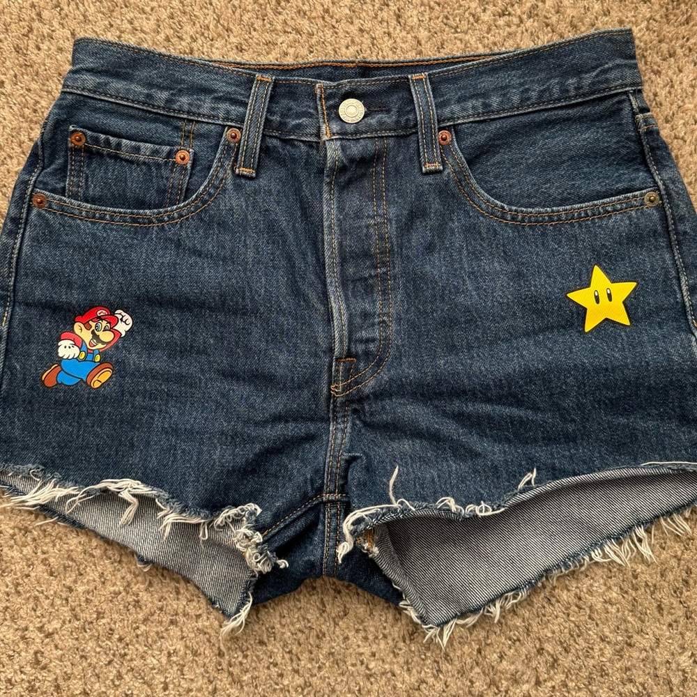 Levi’s 501 Super Mario Denim Shorts